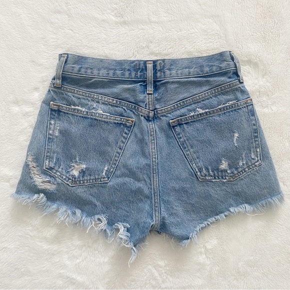 AGOLDE | Parker jean shorts in swapmeet blue - Picture 8 of 13